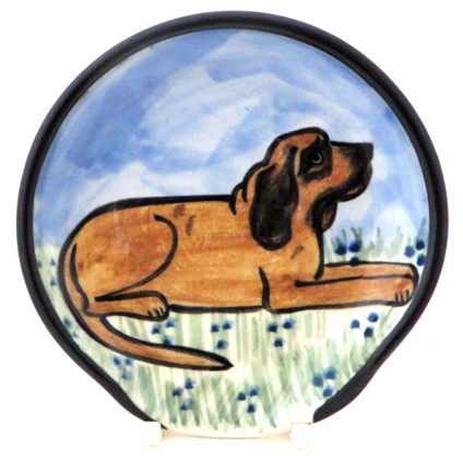 Bloodhound -Deluxe Spoon Rest - Click Image to Close